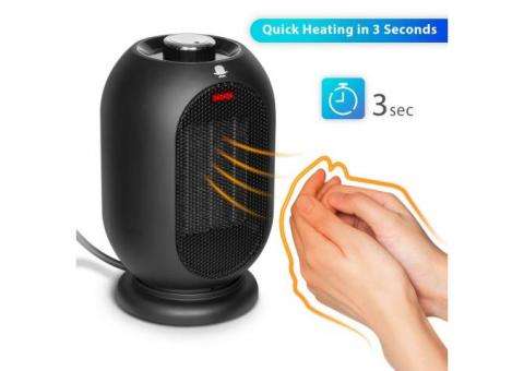 China Oscillating Electric Fan Heater 220v Small Smart Home Electric Portable Personal Mini Room Ptc Air Fan Heater For Room